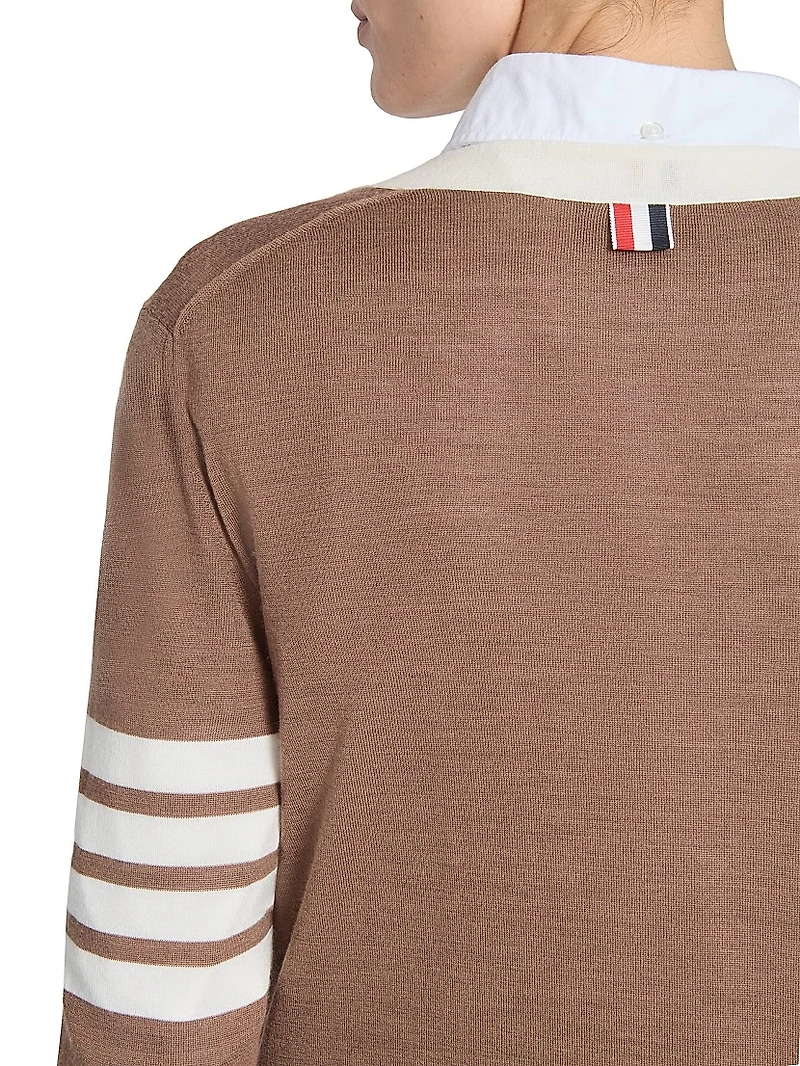 Wool Relaxed-Fit V-Neck Cardigan