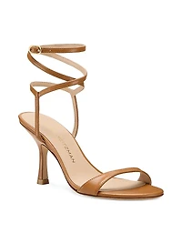 Nudist 85MM Leather Wrap Sandals
