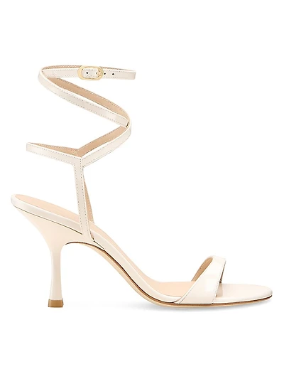 Nudist 85MM Patent Leather Wrap Sandals