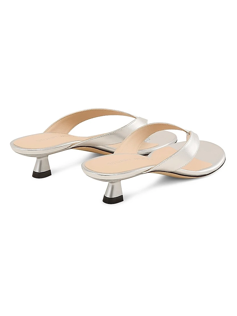 Rio 35MM Metallic Leather Sandals