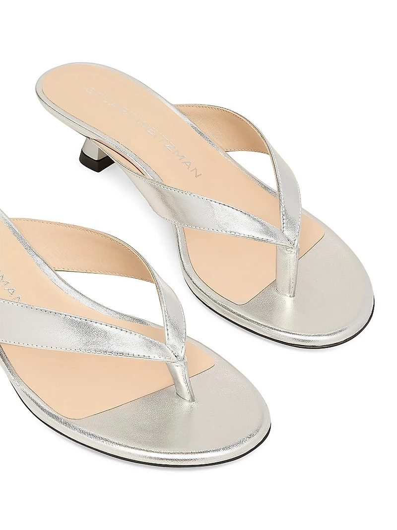 Rio 35MM Metallic Leather Sandals