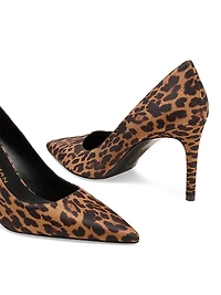 Power 85MM Leopard-Printed Pumps