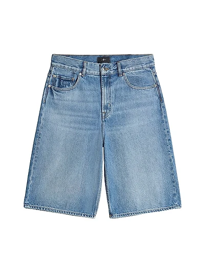Mason Wide-Leg Denim Shorts