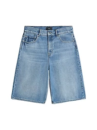Mason Wide-Leg Denim Shorts