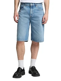 Mason Wide-Leg Denim Shorts