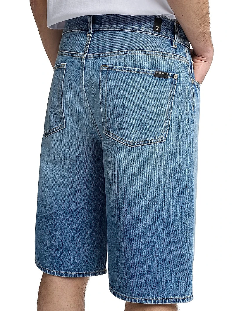 Mason Wide-Leg Denim Shorts
