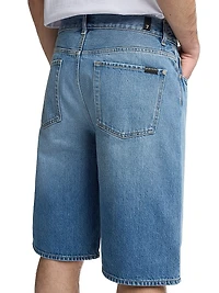 Mason Wide-Leg Denim Shorts