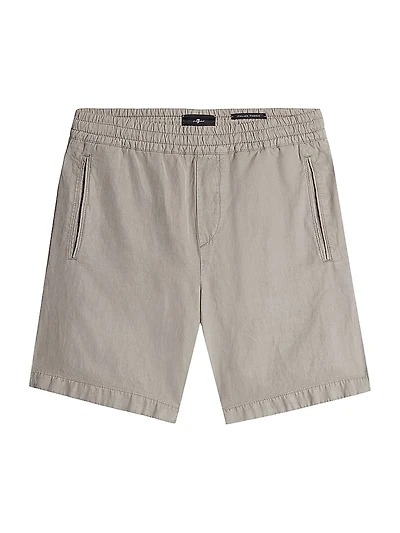 Mid-Rise Jogger Shorts
