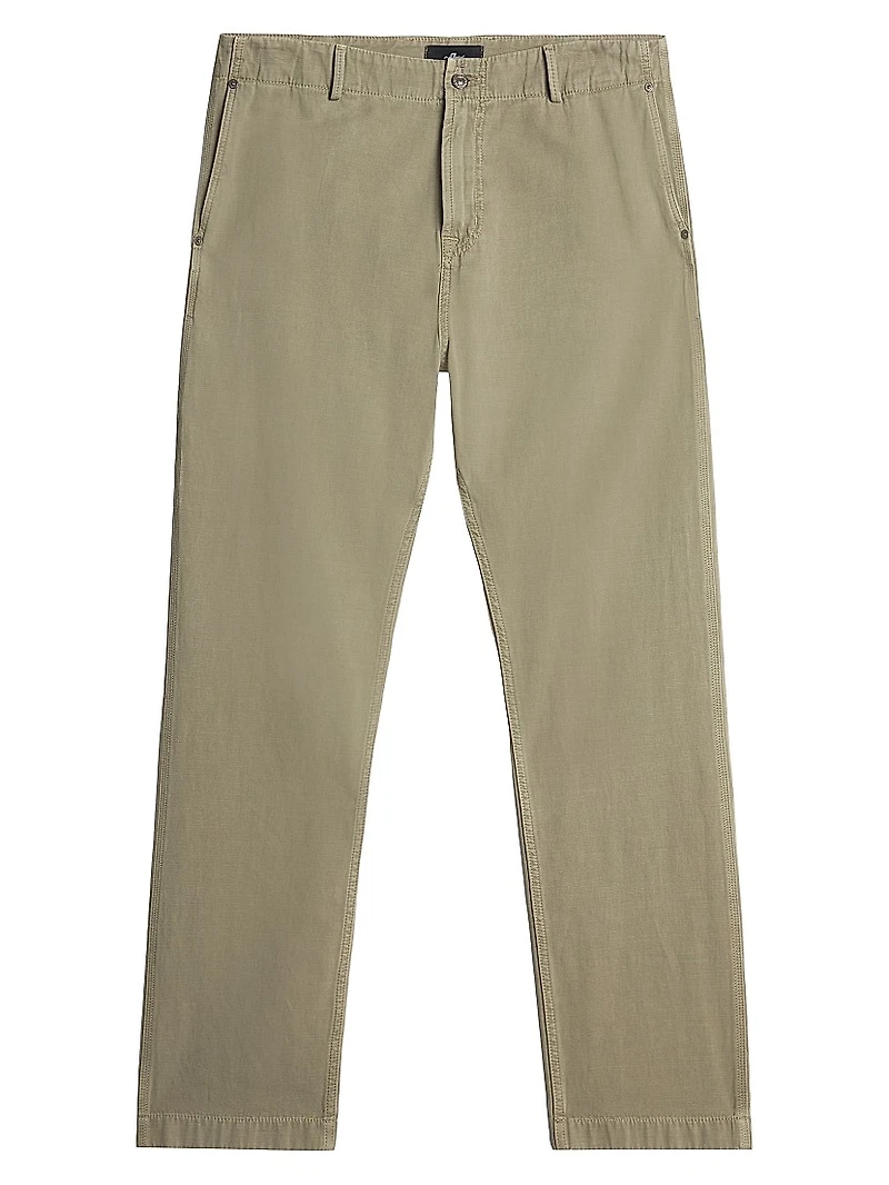 Cotton-Linen Chino Carpenter Pants