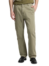 Cotton-Linen Chino Carpenter Pants