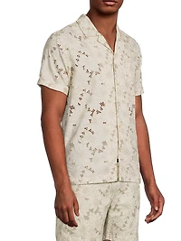 Tyler Floral Embroidered Short-Sleeve Shirt