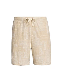 Nova Bandana Print Sweat Shorts