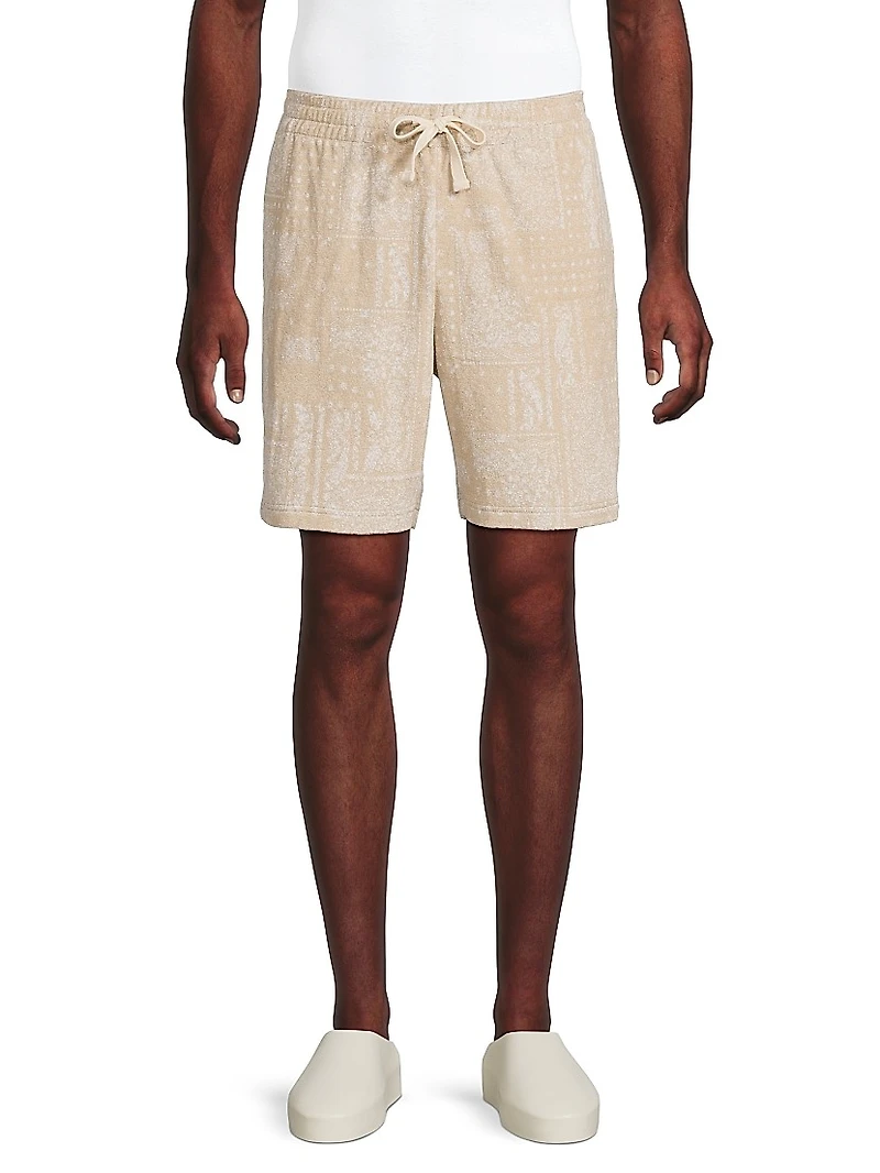 Nova Bandana Print Sweat Shorts