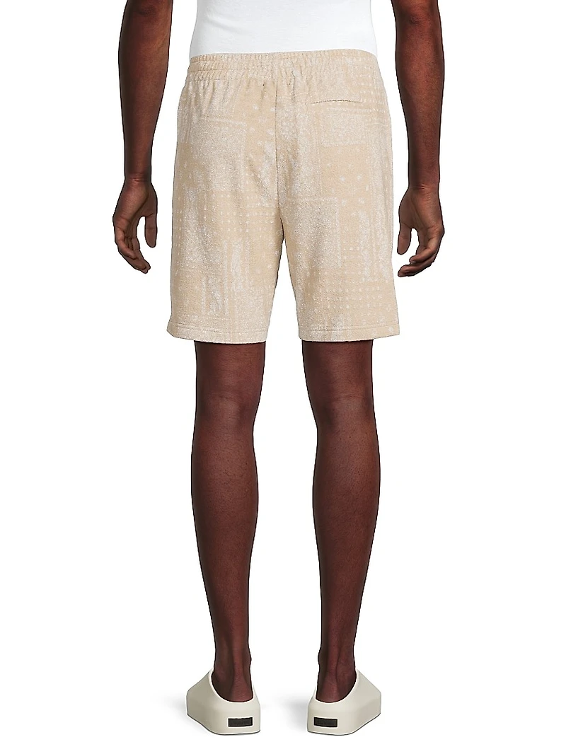 Nova Bandana Print Sweat Shorts