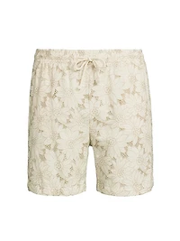 Logan Floral Embroidered Shorts