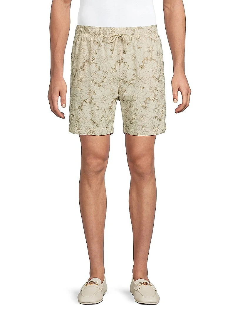 Logan Floral Embroidered Shorts