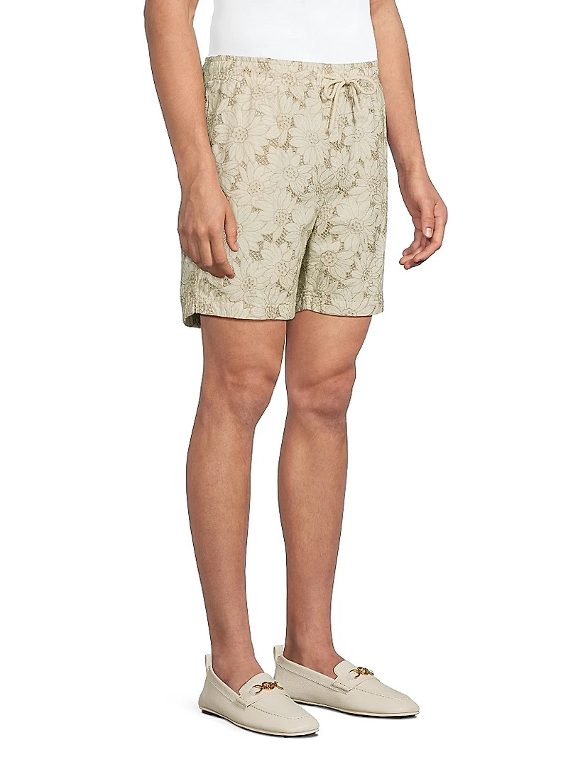 Logan Floral Embroidered Shorts
