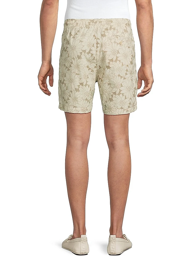 Logan Floral Embroidered Shorts