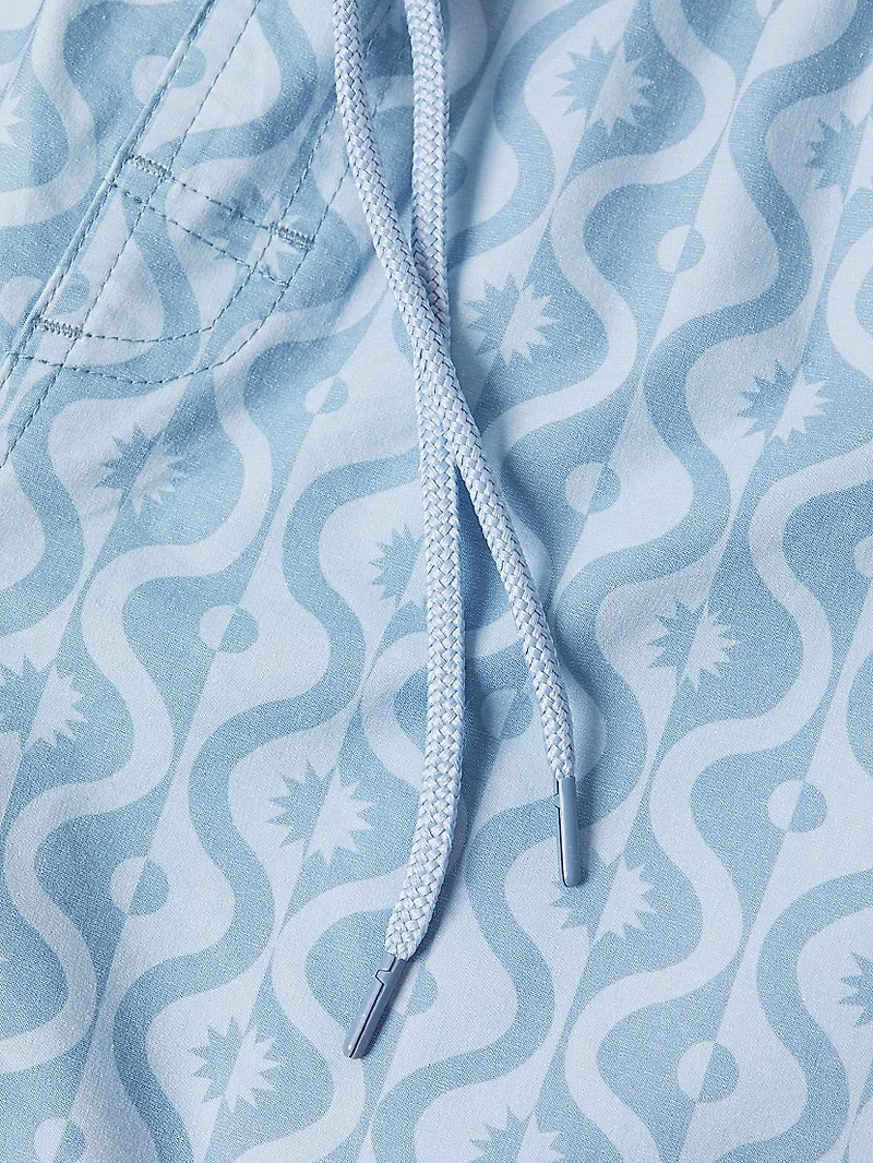 Kian Wave Print Swim Shorts