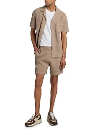 Chalmers Waffle-Knit Sweat Shorts