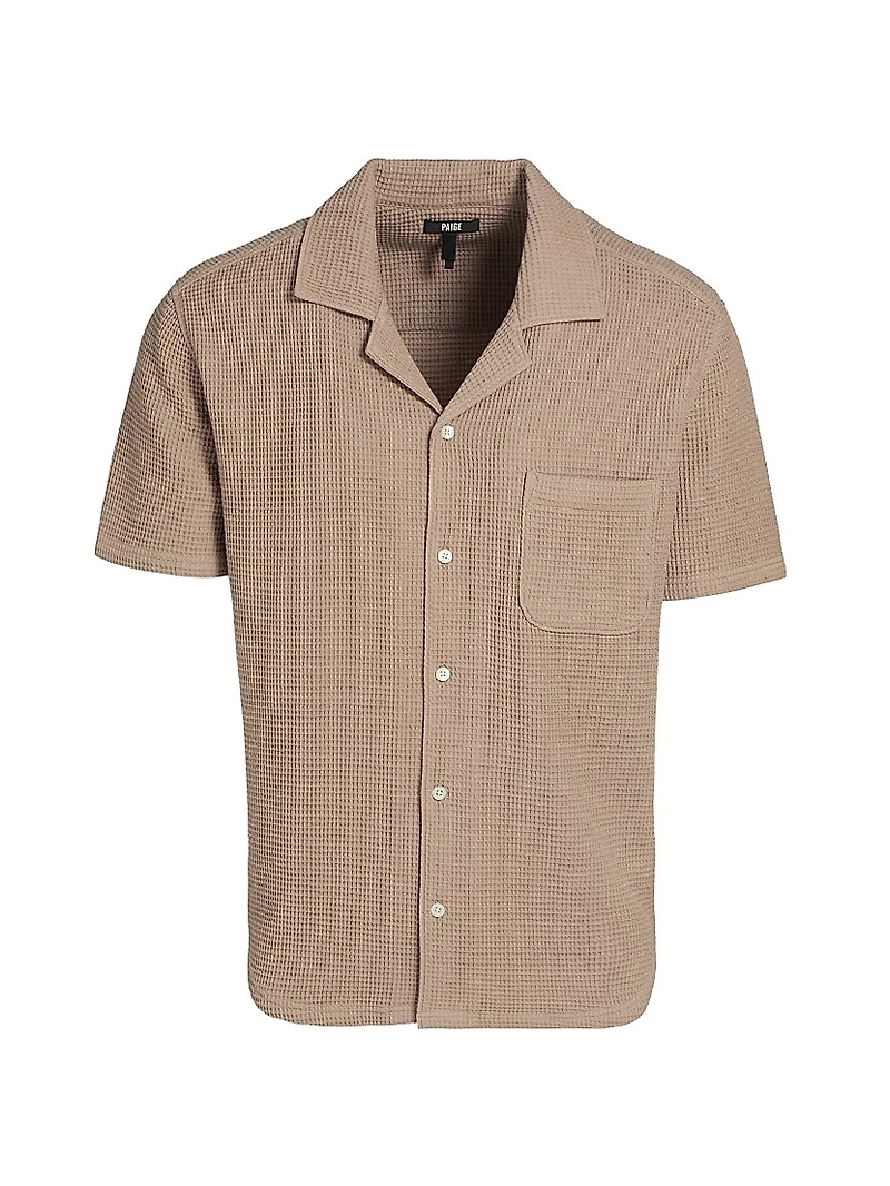 Agoura Cotton Waffle-Knit Shirt