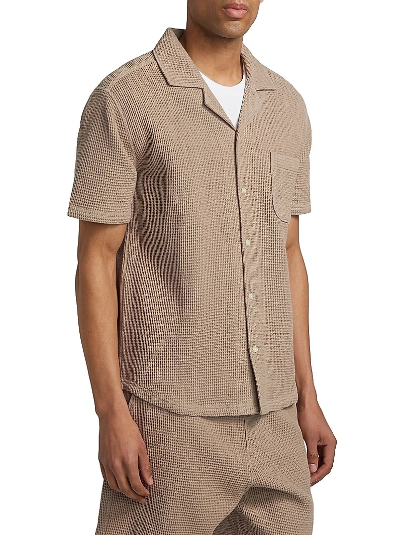 Agoura Cotton Waffle-Knit Shirt