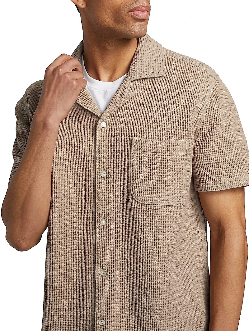 Agoura Cotton Waffle-Knit Shirt