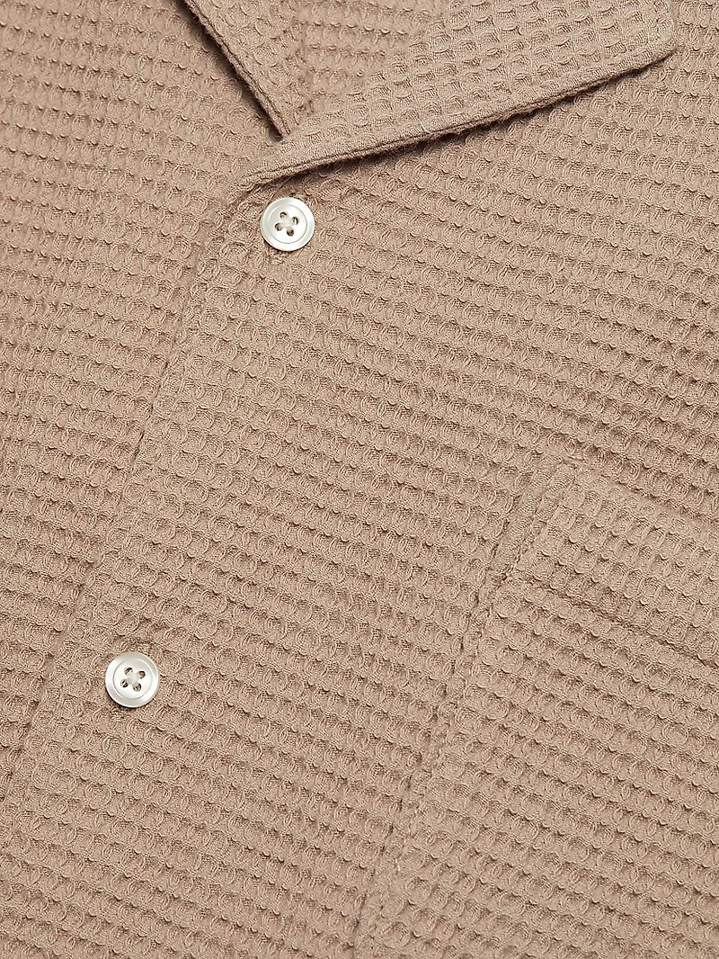 Agoura Cotton Waffle-Knit Shirt