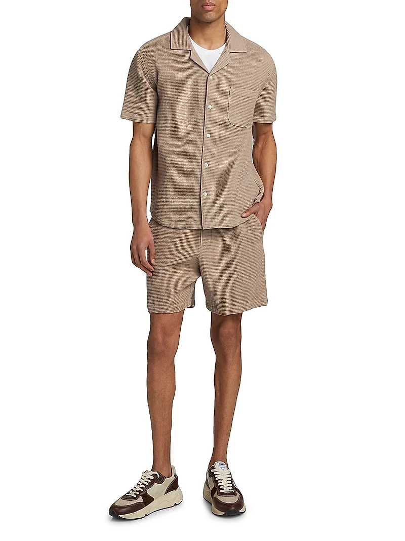 Agoura Cotton Waffle-Knit Shirt