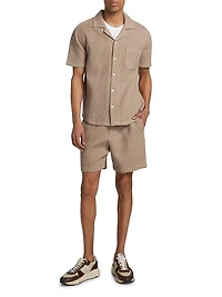 Agoura Cotton Waffle-Knit Shirt