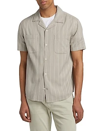 Jacobson Striped Cotton-Blend Shirt