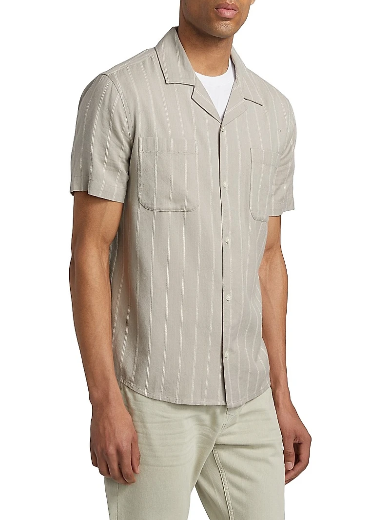 Jacobson Striped Cotton-Blend Shirt