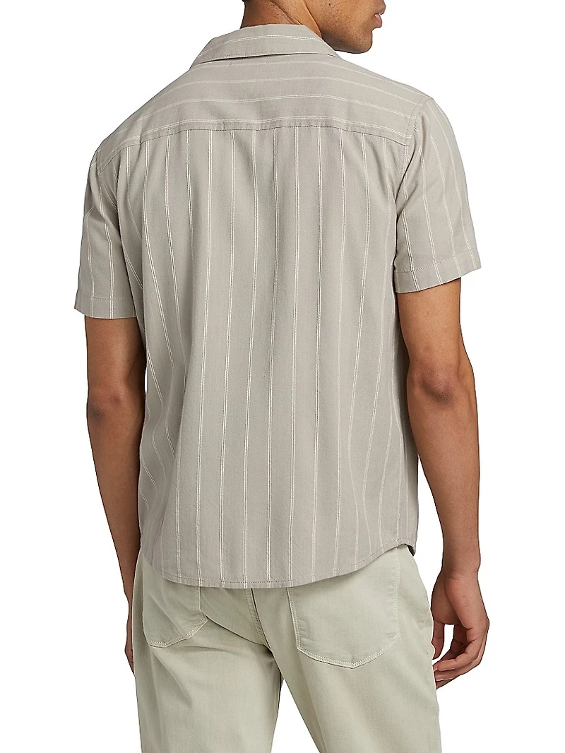 Jacobson Striped Cotton-Blend Shirt