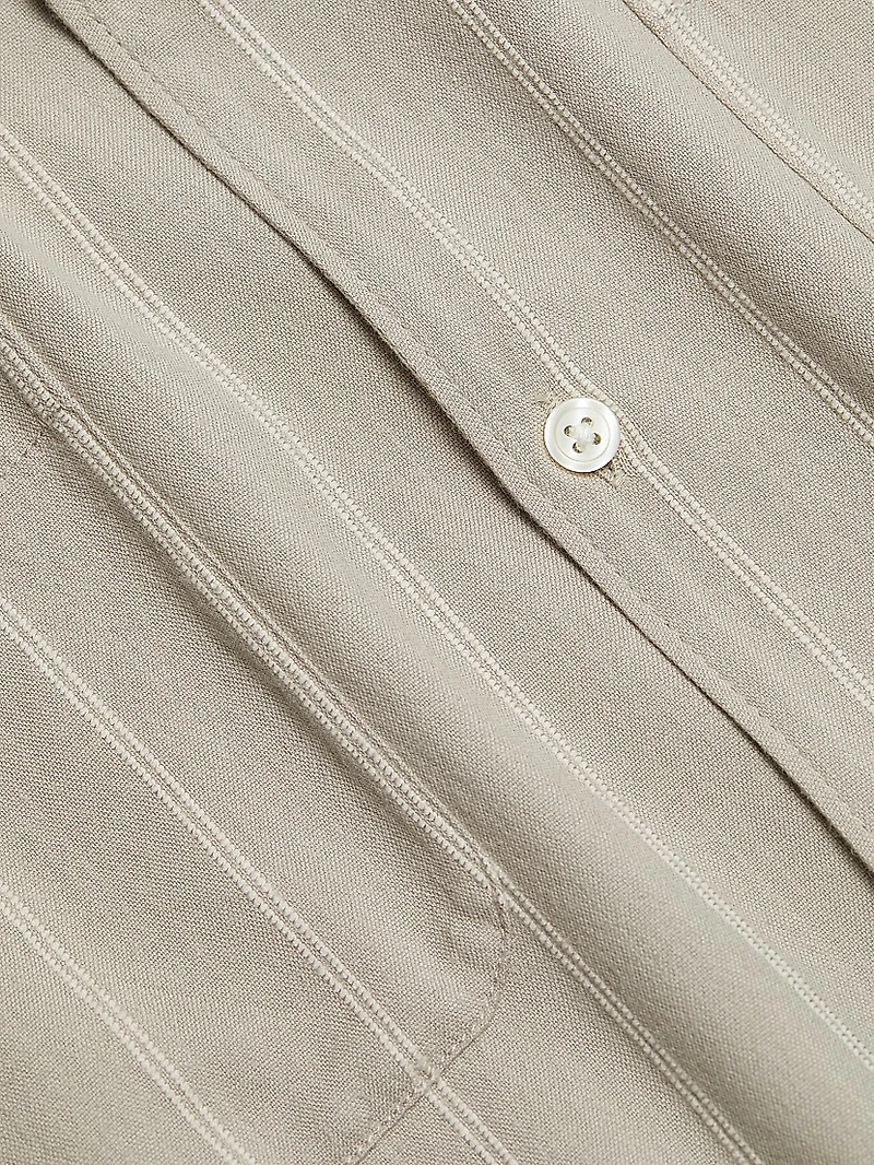 Jacobson Striped Cotton-Blend Shirt