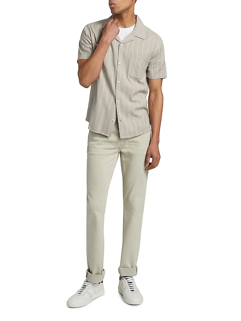 Jacobson Striped Cotton-Blend Shirt