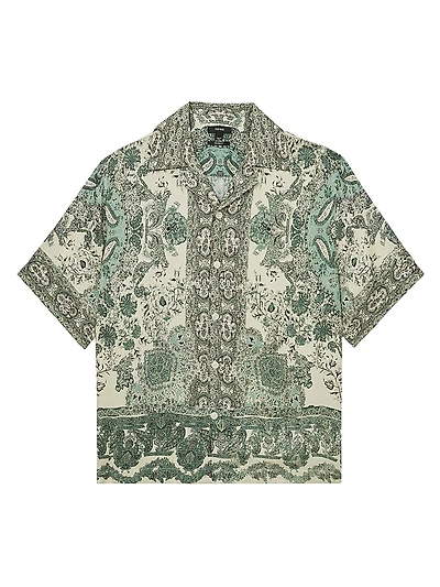 Paisley Print Camp Shirt
