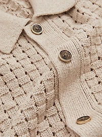 Button Through Crochet Shirt