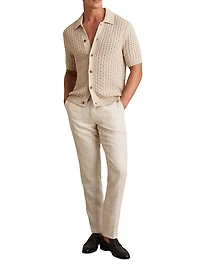 Button Through Crochet Shirt