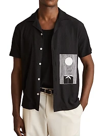 Abstract Print Cuban Shirt