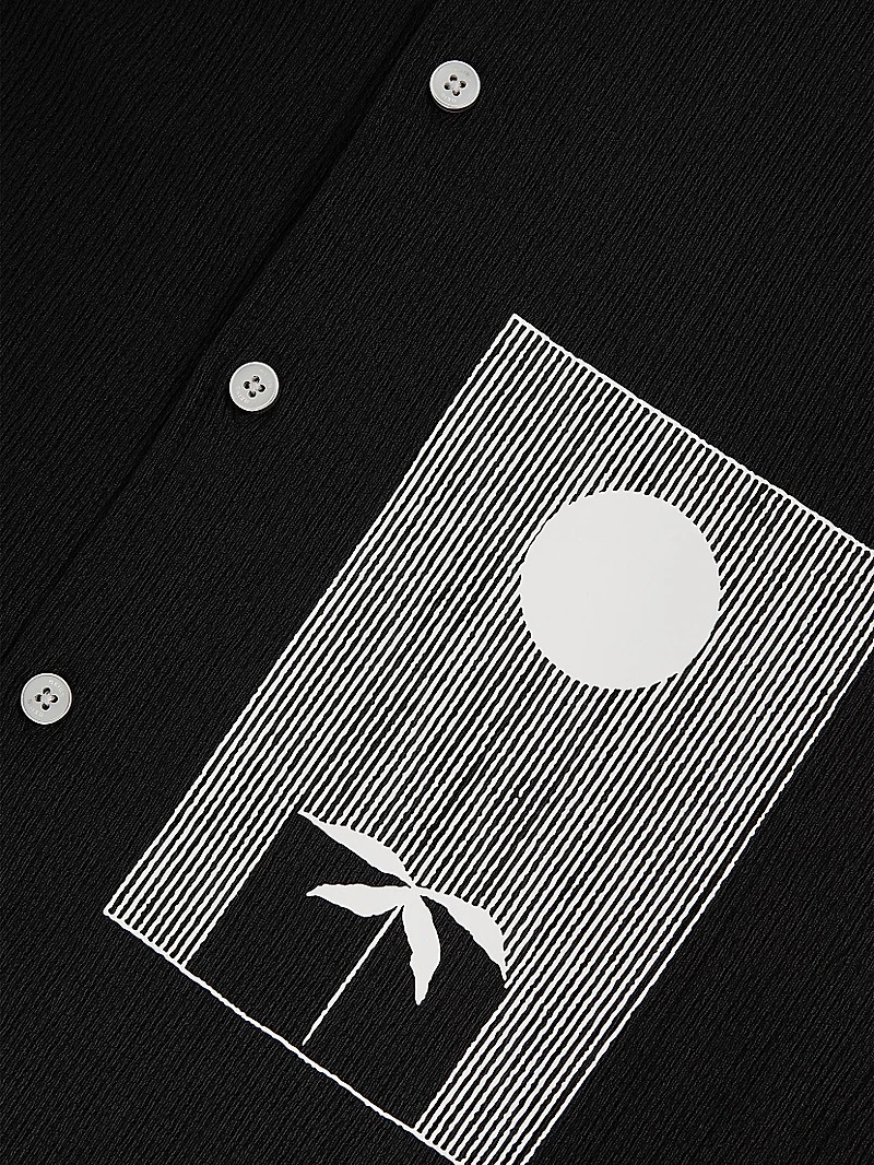 Abstract Print Cuban Shirt