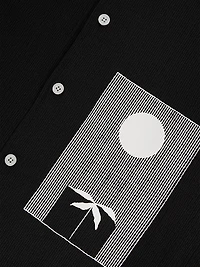 Abstract Print Cuban Shirt