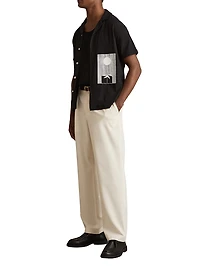 Abstract Print Cuban Shirt
