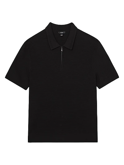 Regis Zip-Front Polo Shirt