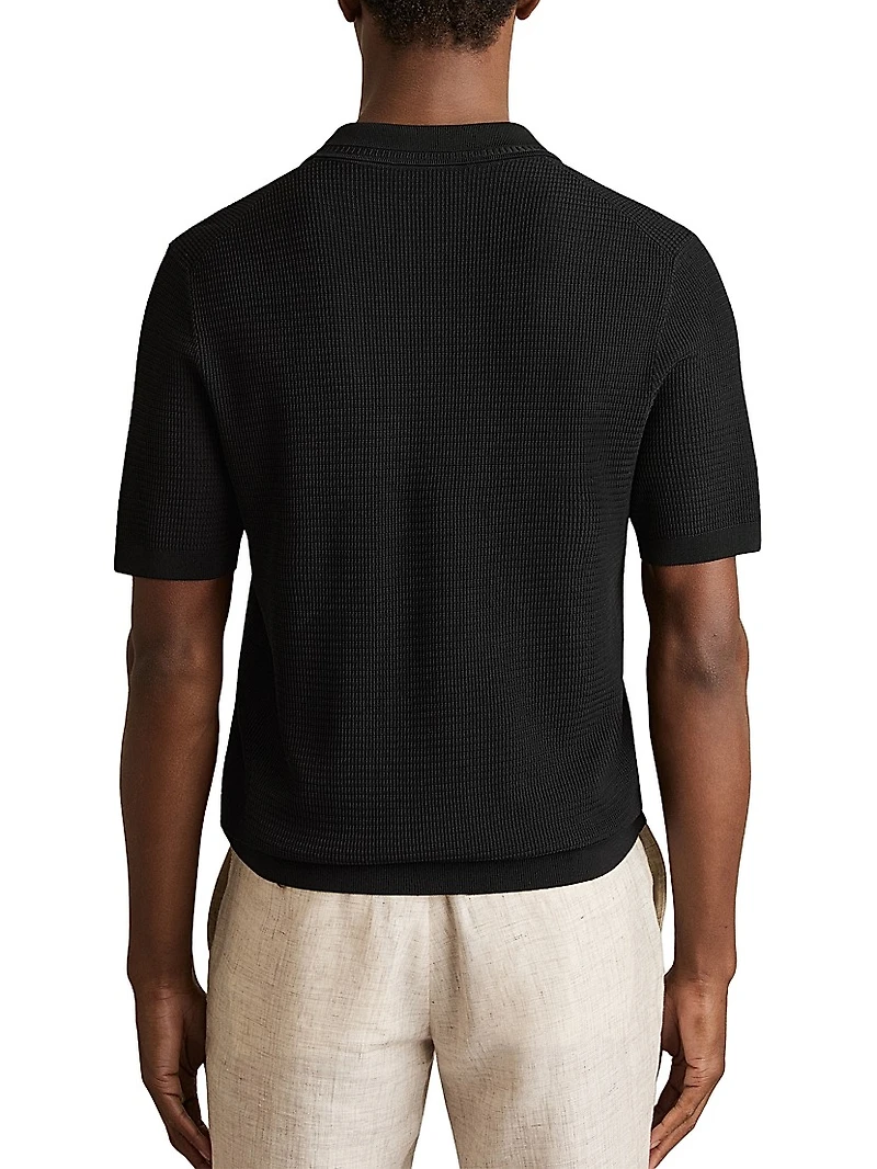 Regis Zip-Front Polo Shirt