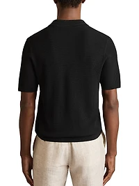 Regis Zip-Front Polo Shirt
