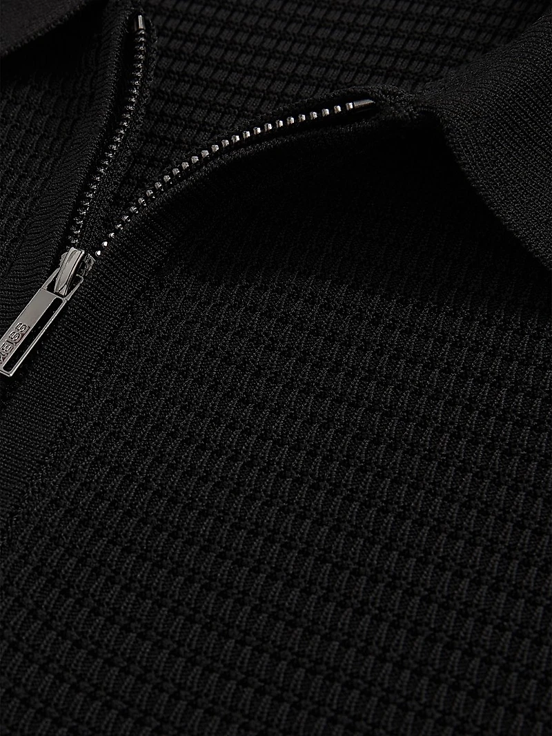 Regis Zip-Front Polo Shirt