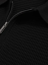 Regis Zip-Front Polo Shirt