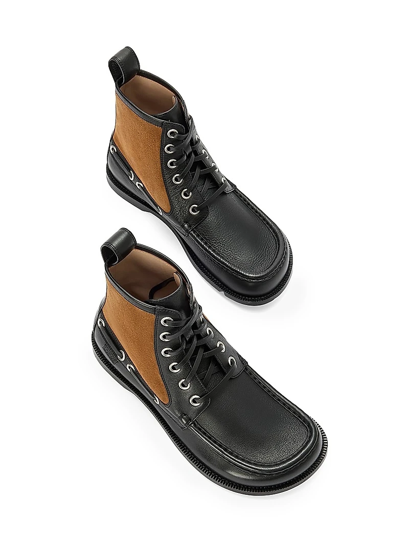 Campo Leather & Suede Loafer Boots