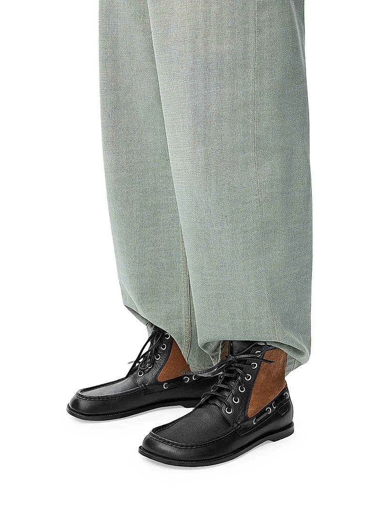 Campo Leather & Suede Loafer Boots