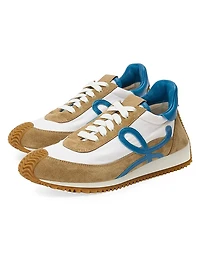 Men's Flow Runner 2.0 Leather & Suede Low-Top Sneakers